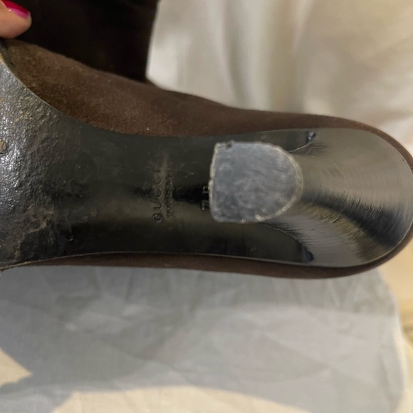 Gucci Suede Mud Calf Boots - Picture 8 of 9